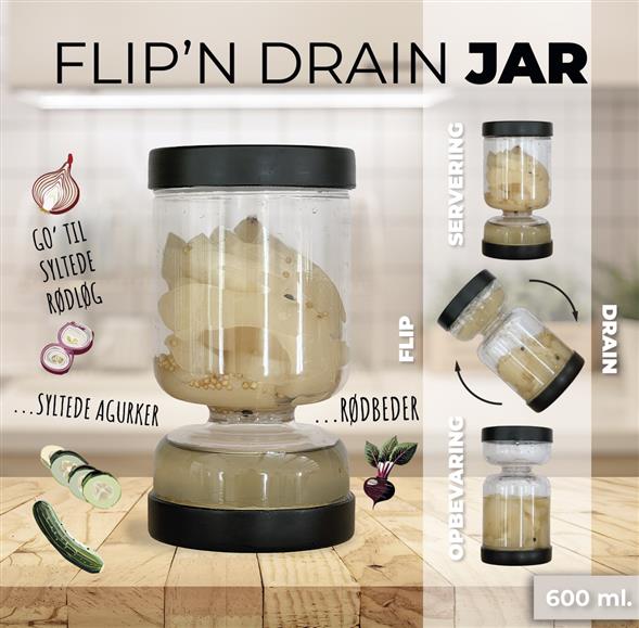 Flip n drain 600 ml.