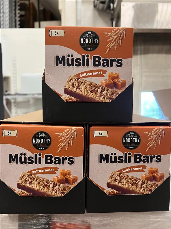 Muslibars med saltkaramel