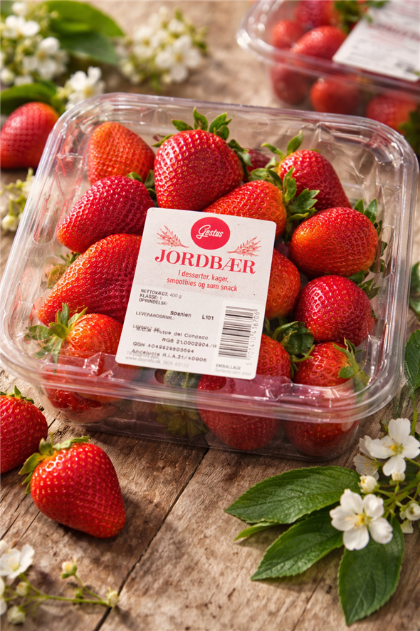 Jordbær - kan hentes  fredag